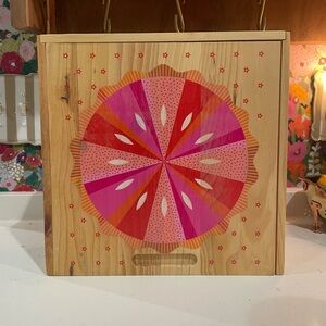 Anthropologie Wooden Pie Box